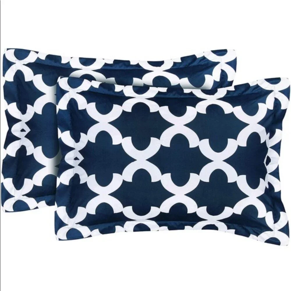 Comforter Set with 2 Pillow Shams Nvay Blue